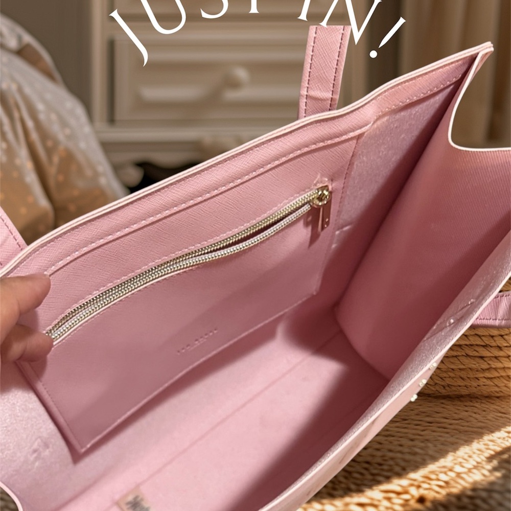 Ted Baker Light Pink Studded Tote - Picture 6 of 7